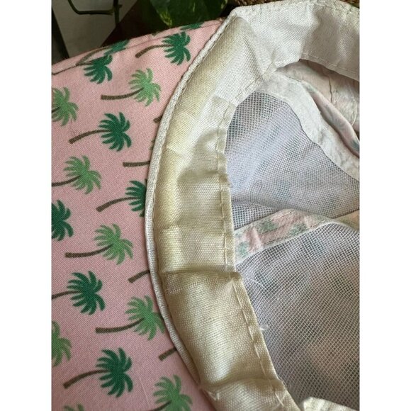 Adult size pink with tropical trees hat - Picture 9 of 11